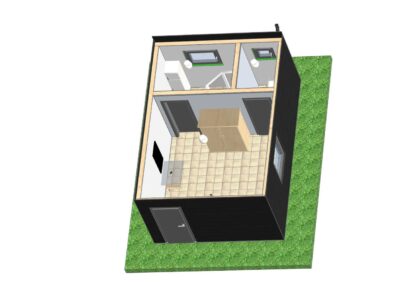 Zahradní domek 3,5 5 dispozice nabýtek